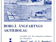 Borgå Ångfartygs Aktiebolag ss BORGÅ och ss J.L.RUNEBERG